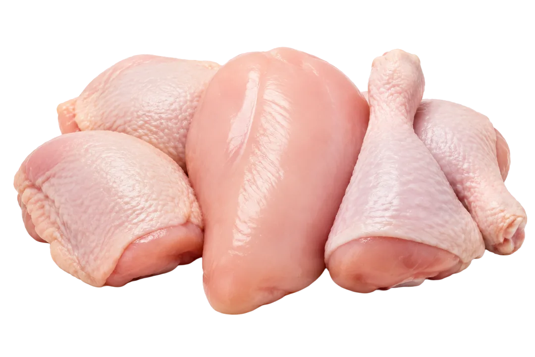 Cortes de pollo: pechuga, pierna y alitas
